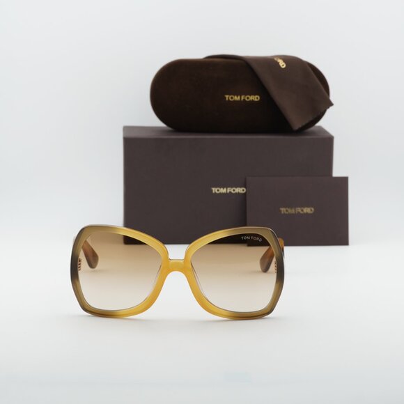 Tom Ford Jerry FT1222 41F Butterfly Sunglasses – Yellow/Brown